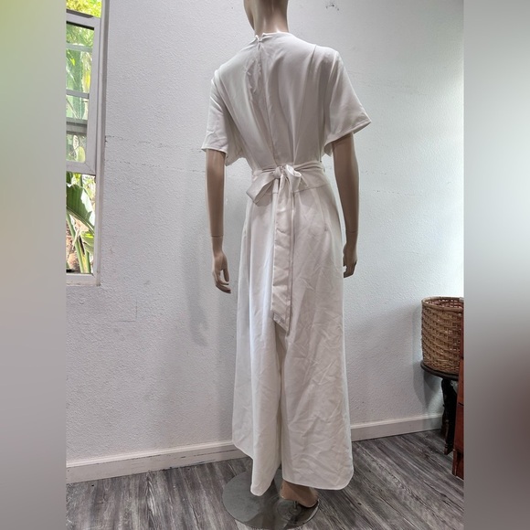 Lane Bryant White Jumpsuit with Tie Waist - Picture 8 of 16